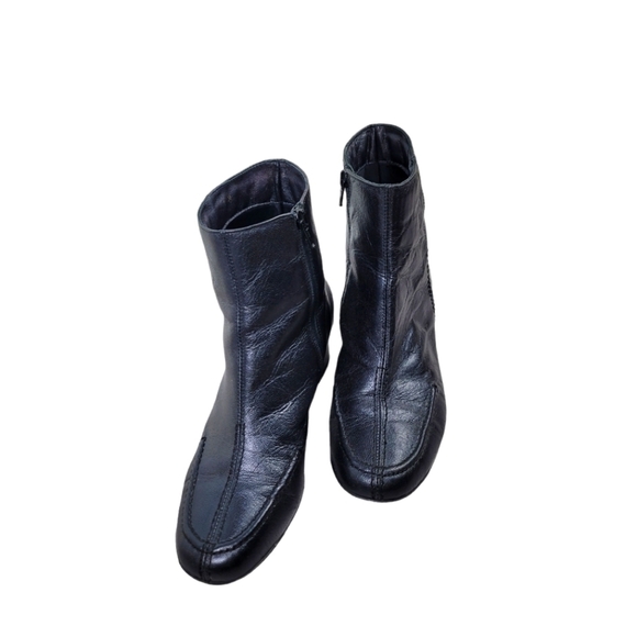 Sesto Meucci Italian Soft Leather Block Heel Ankle Boots‎ - Picture 9 of 12